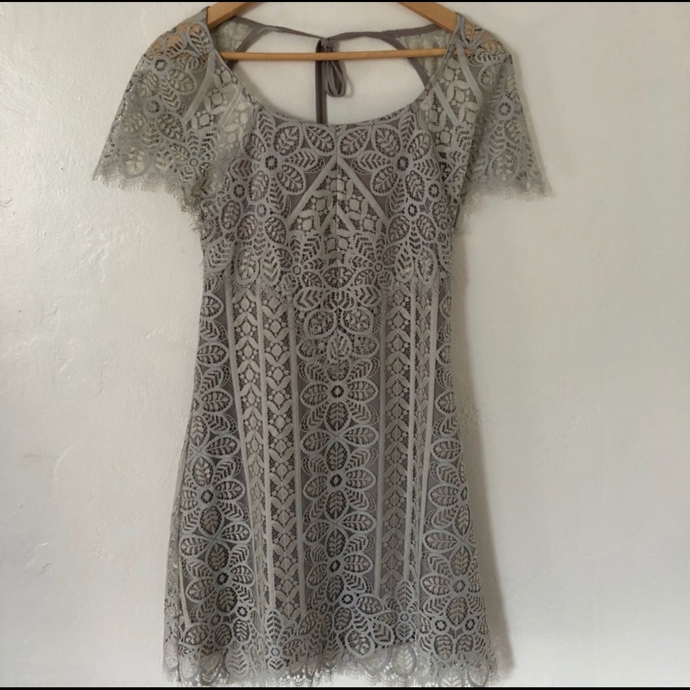 For love & lemons pale blue/grey dress